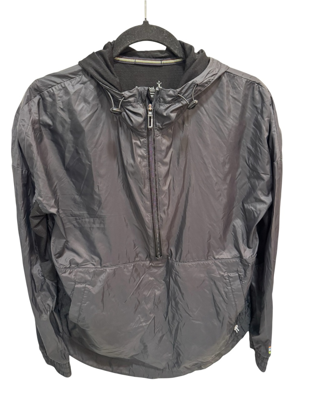 Smartwool W's Active Ultralite Anorak Hooded Jacket Coat Black Small Windbreaker